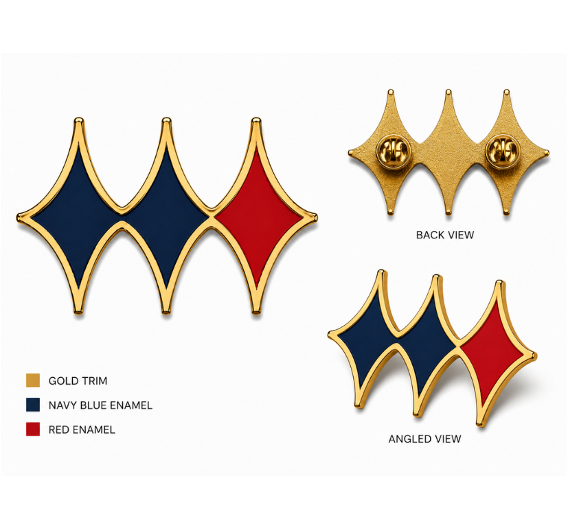 diamond Pin Gold