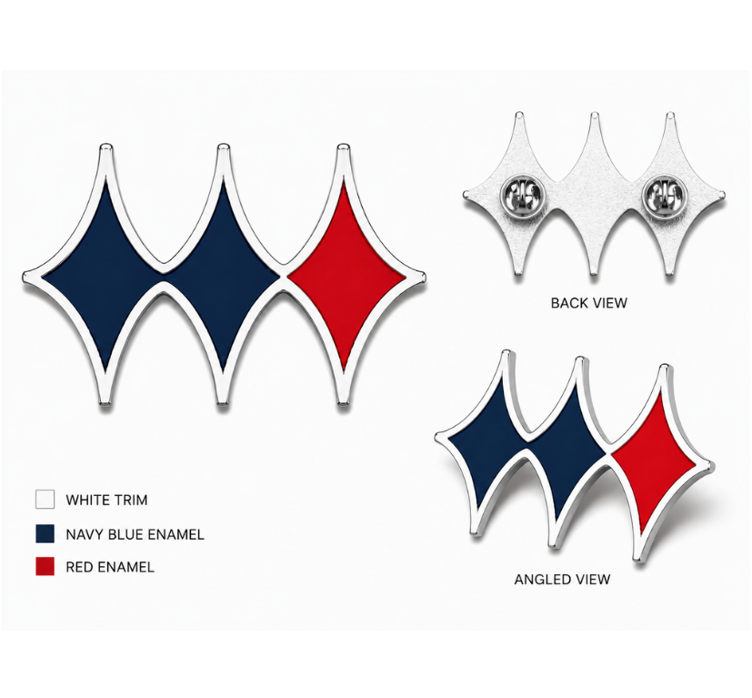 diamond Pin White