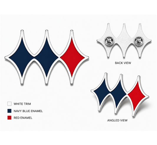 diamond Pin White